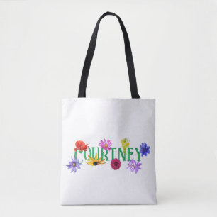 A Namorada 'Flores Selvagens' Tote Bag