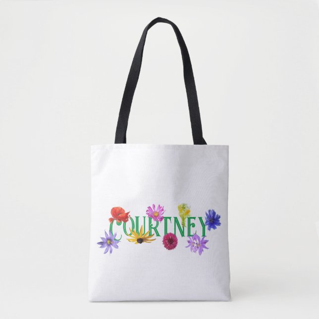 A Namorada 'Flores Selvagens' Tote Bag (Frente)