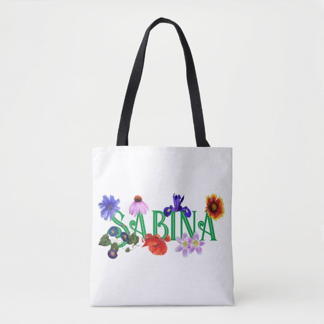 A Namorada 'Flores Selvagens' Tote Bag (Frente)