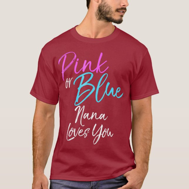 A Nana Rosa ou Azul ama-Te A Camiseta Sexo (Frente)