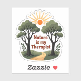 A natureza é minha terapeuta - Adesivo Wanderlust
