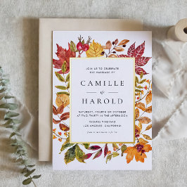 A Navegação de Outono Deixa O Casamento outono De 