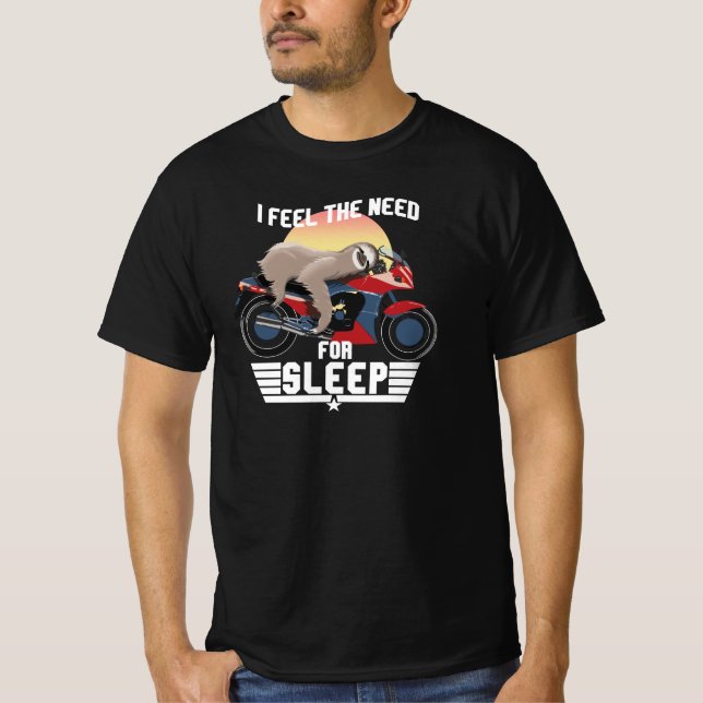 A Necessidade De Dormir | T-Shirt Engraçado (Frente)