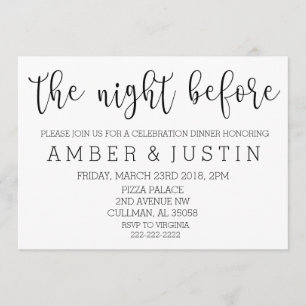 A Noite Anterior Convite