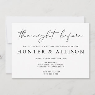 A Noite Anterior Convite