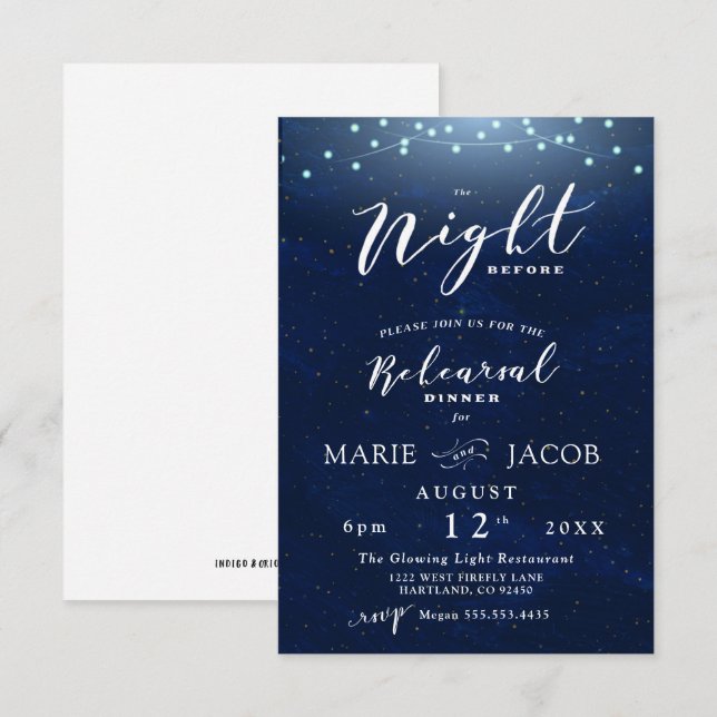 A Noite Antes Do Convite De Janto Reersal (Frente/Verso)