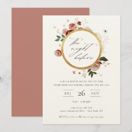 A Noite Antes Do Convite Floral De Outono