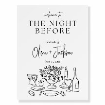 A Noite Antes do Sinal de Boas-vindas Modelo, Dese