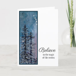 A noite do inverno - acredite o cartão do feriado