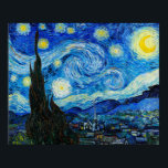 A Noite Estrelada de Vincent Van Gogh Poster<br><div class="desc">A Noite Estrelada de Vincent Van Gogh</div>