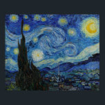 A Noite Estrelada de Vincent van Gogh Poster<br><div class="desc">A Noite Estrelada de Vincent van Gogh Poster</div>