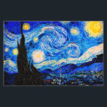 A Noite Estrelada por Vincent Van Gogh<br><div class="desc">Vincent Van Gogh A Noite Estrelada. Esta é uma antiga obra-prima do pintor holandês Vincent Van Gogh. Esta pintura de paisagem de arte fina tem cores bonitas,  vibrantes e saturadas. Vincent Van Gogh foi um pintor pós-impressionista holandês. Esta imagem é de domínio público</div>