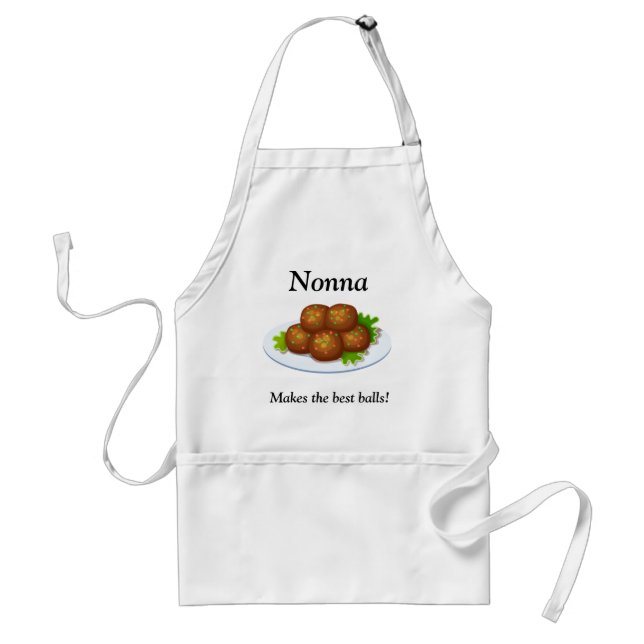 A Nonna Faz as Melhores Bolas! Avental de Almôndeg (Frente)