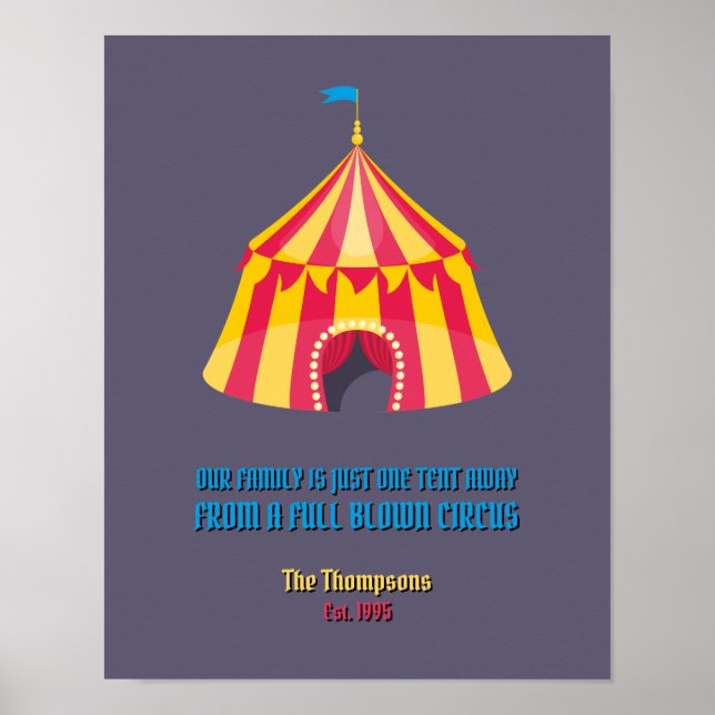 A nossa família é apenas uma poster engraçada e te (Frente)