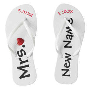 A nova Sra... Chinelos personalizados