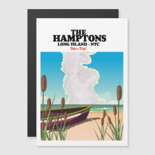 A NYC de Hamptons Long Island, poster de viagens.