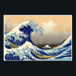 A onda do Excelente de Kanagawa, Poster<br><div class="desc">Tamanhos recomendados: Extra pequeno,  médio,  grande e Extra grande. Se quiser poster especiais,  por favor,  entre em contato comigo. Obrigado. A Onda Excelente de Kanagawa,  também conhecida como A Onda Excelente ou simplesmente A Onda,  é um impressão de bloco de madeira do artista ukiyo-e japonês Hokusai.</div>