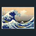 A onda do Excelente de Kanagawa, Poster<br><div class="desc">Tamanhos recomendados: Extra pequeno,  médio,  grande e Extra grande. Se quiser poster especiais,  por favor,  entre em contato comigo. Obrigado. A Onda Excelente de Kanagawa,  também conhecida como A Onda Excelente ou simplesmente A Onda,  é um impressão de bloco de madeira do artista ukiyo-e japonês Hokusai.</div>
