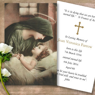A oração carda a mãe Mary de  