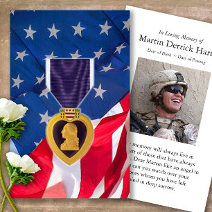 A oração carda a medalha de   Purple Heart