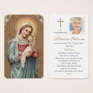 A oração carda a Virgem Santa de  