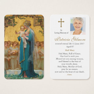 A oração carda Madonna & criança