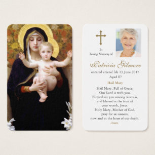 A oração carda Madonna dos lírios