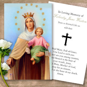 A oração carda   nossa senhora Mt Carmel