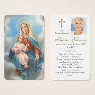 A oração carda   nossa senhora Santamente Rosár