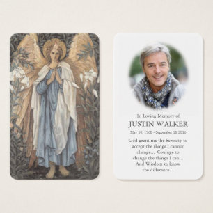 A oração carda o anjo de do aviso