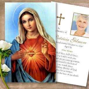 A oração carda o coração sagrado de   Mary