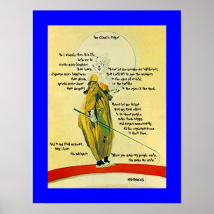 A ORAÇÃO DO PALHAÇO DO ~THE DO POSTER ESBOÇA O
