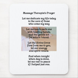 A oração Mousepad do terapeuta da massagem