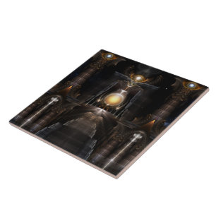 A Órbita Do Azulejo De Arte Fractal Do Acrellis