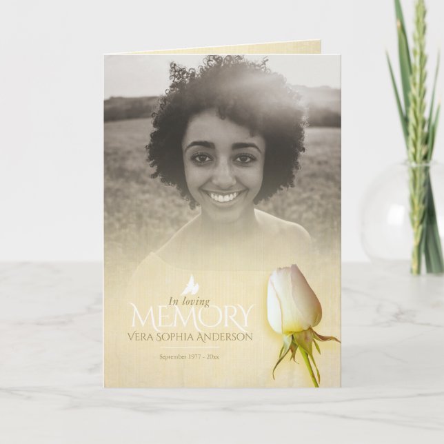 A ordem fúnebre do programa de creme do serviço (Frente)