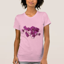 A orquídea cor-de-rosa floresce o t-shirt