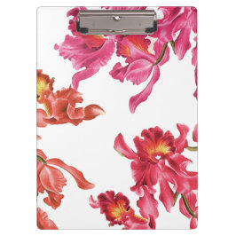 A orquídea floresce a prancheta