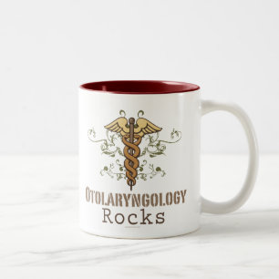 A otolaringologia balança a caneca do Caduceus