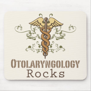 A otolaringologia balança o Caduceus Mousepad