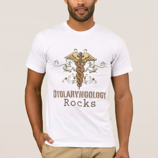 A otolaringologia balança o t-shirt do Caduceus
