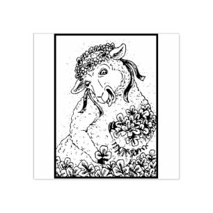 A OVELHA DE ST PATRICK E CARIMBO DE BORRACHA