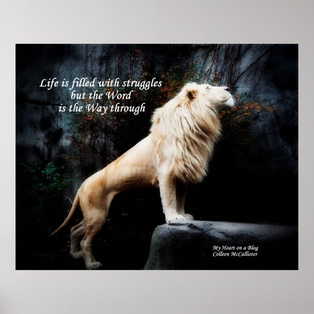 A palavra é o caminho através da Poster (Frente)
