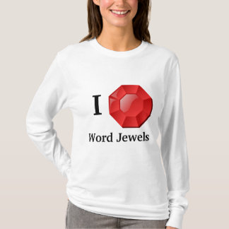 A palavra Jewels o t-shirt