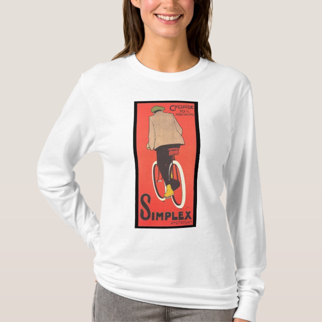 A palavra simples Bicycles a camisa de Amsterdão (Frente)