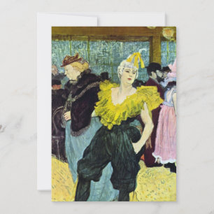 A Palhaça (Palhaço) Cha-U-Kao por Toulouse Lautrec