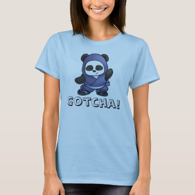 A panda das mulheres Gotcha! Camisa (Frente)