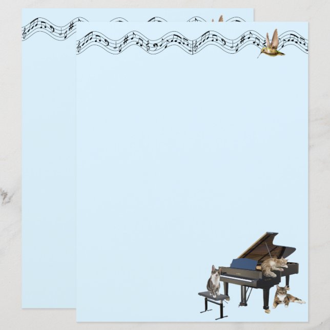 A Papelaria Musical Meowy (Frente/Verso)