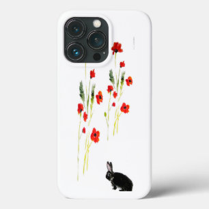 A papoila floresce a arte do coelho de coelho