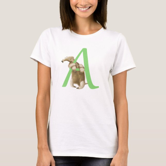 A para o t-shirt da inicial do monograma do (Frente)
