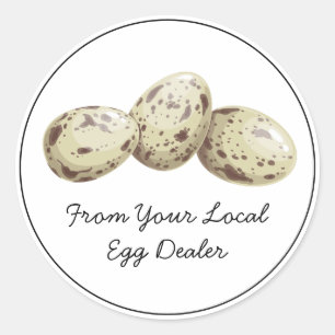 A partir do seu adesivo de caixa de venda de ovos